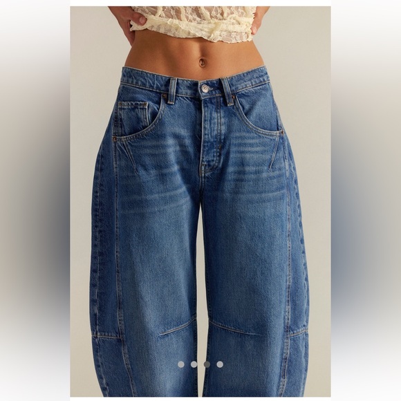 We The Free Crvy Venus High Rise Barrel Jeans - Picture 4 of 10